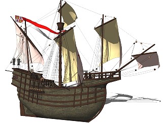 精细帆船模型 (10)